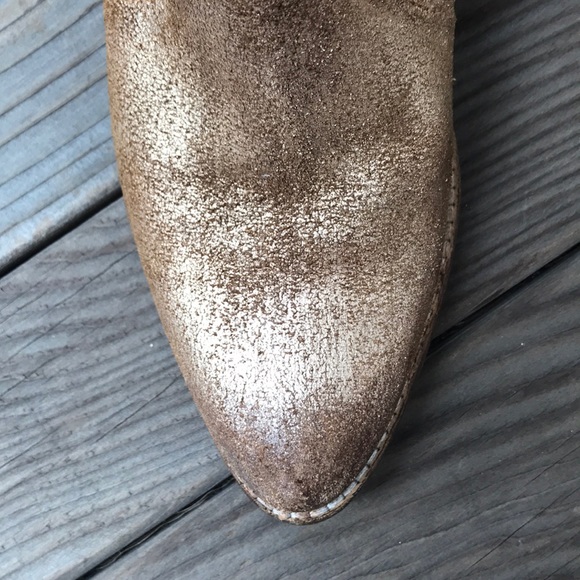 Seychelles Gold Ankle Boots - Picture 5 of 6